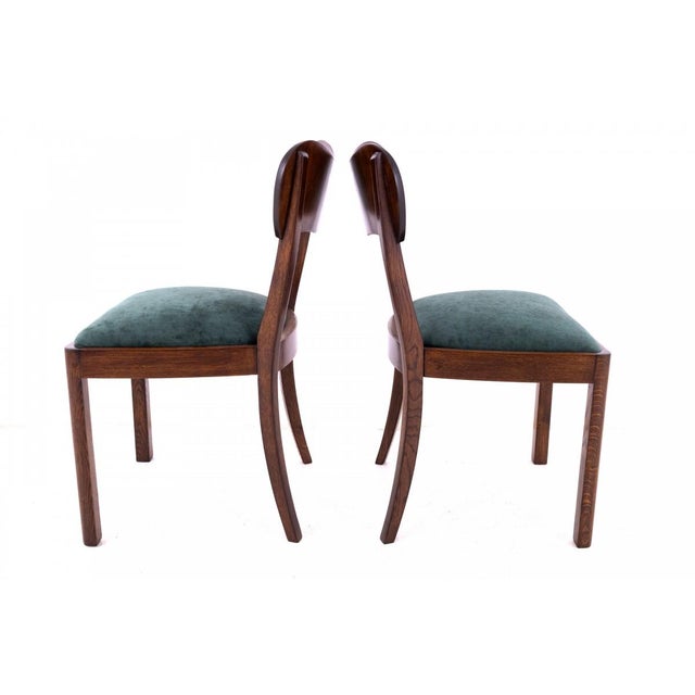Wood Vintage Polish Art Deco Table Set, 1930s, Set of 5 For Sale - Image 7 of 16