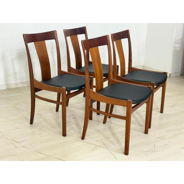 Vintage Dining Chairs in Teak by Albin Johansson, Set of 4 For Sale - Image 6 of 13