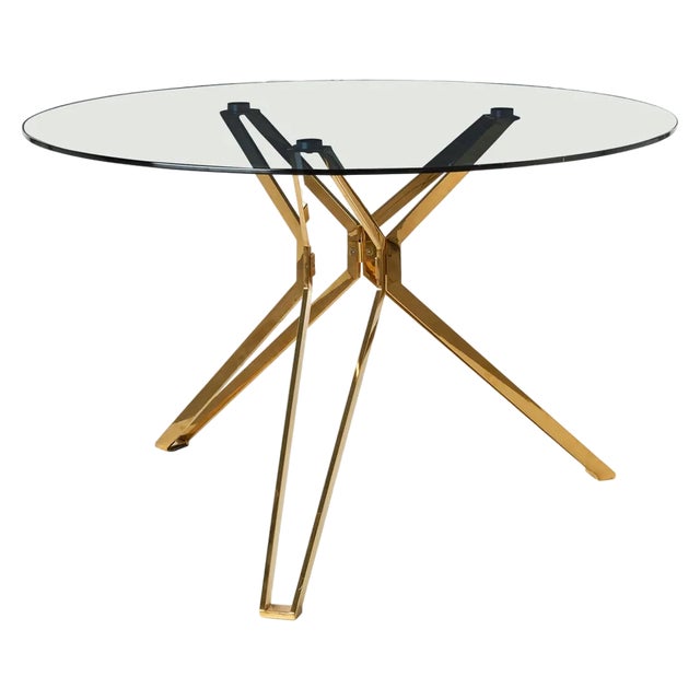 Modern Glass Round Table by Pols Potten Studio For Sale