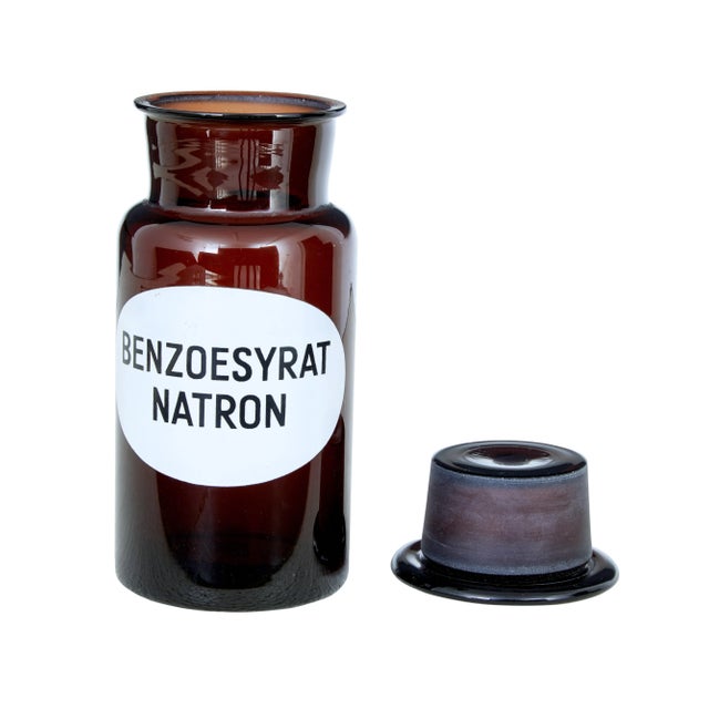 Swedish Apothecary Glass Jars, 1930s, Set of 4 For Sale - Image 5 of 8