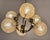 Gold Space Age Brass Ceiling Lamp by Richard Essig, 1970s For Sale - Image 8 of 18