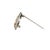 Modern 14k Two Tone Gold 0.20carets Diamond Filigree Brooch For Sale - Image 3 of 9