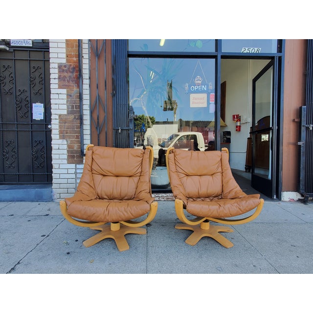 Wood 1980s Pair of Danish Modern Chairs For Sale - Image 7 of 15