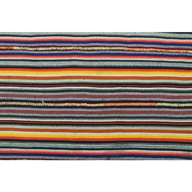 Pink 1970s Vintage Turkish Oushak Handmade Wool Cotton Pink Area Rug For Sale - Image 8 of 11