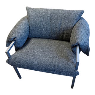 Gus Modern Fulton Lounge Chair - Black Node Nocturn For Sale