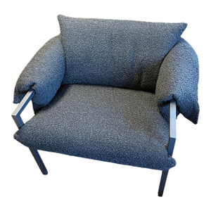Gus Modern Fulton Lounge Chair - Black Node Nocturn