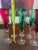 Glass Set of Six Colored Crystal Champagne Flutes From Lenox 'Holiday Gems' Collection For Sale - Image 7 of 7