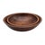 This pair of hand-turned walnut bowls was produced by Woodcroftery, an American workshop known for mid-20th-century...