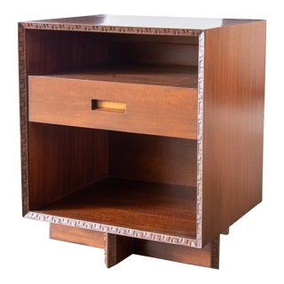 1960s Frank Lloyd Wright Taliesin Nightstand for Heritage Henredon Mahogany For Sale