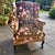 Custom armchair, upholstered in luxurious imported French velvet. This timeless English country–inspired chair offers a...