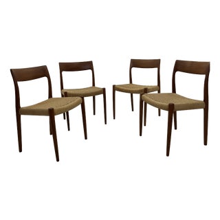 Vintage Danish Chairs by Niels Møller for J. L. Møllers, 1960s, Set of 4 For Sale