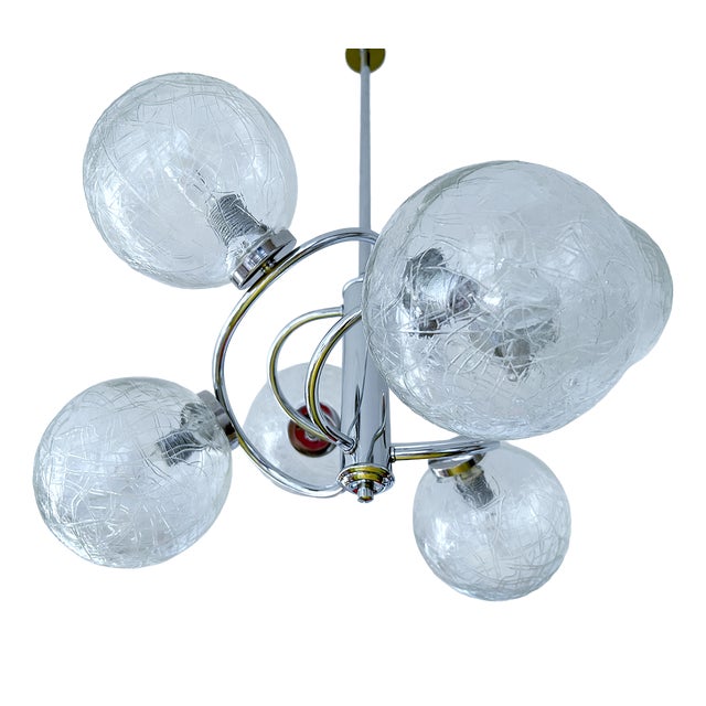 Vintage Space Age Pendant Light, 1970s For Sale