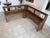 Farmhouse Wooden Corner Bench For Sale - Image 11 of 11