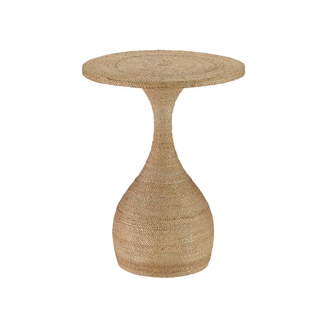 Currey & Company Simo Rope Accent Table For Sale