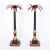 Wood Palm Tree Pricket Candlesticks For Sale - Image 7 of 7