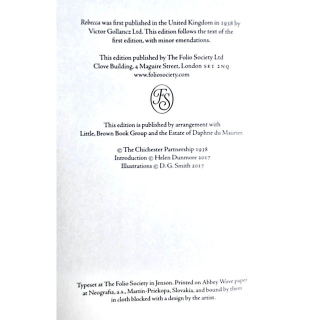 "Rebecca" by Daphne Du Maurier, Folio Society Edition With Slipcase For Sale - Image 12 of 13