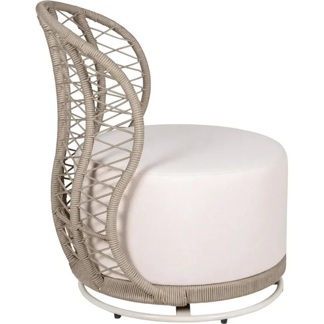 Transitional Seasonal Living Baltic Swivel Outdoor Lounge Chairs 2pc For Sale - Image 3 of 13