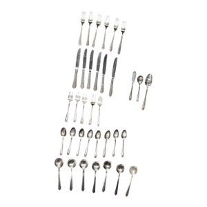 1920s Silverplate Flatware Set- 35 Pieces