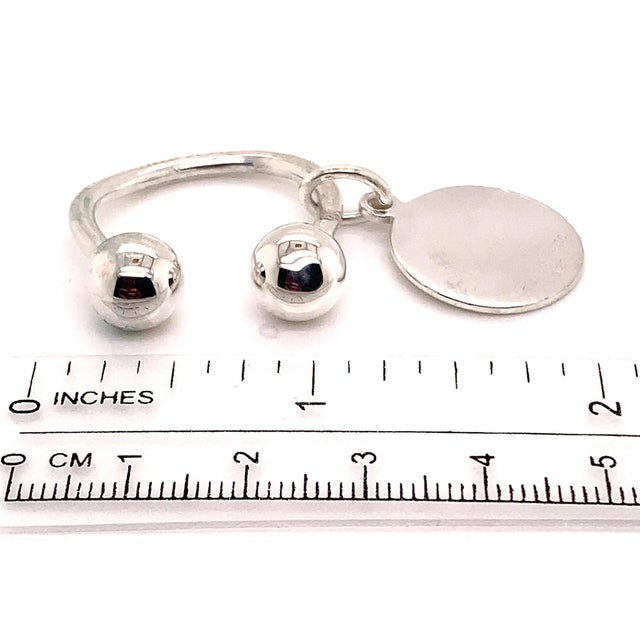 1990s Tiffany & Co Estate Sterling Silver Keychain For Sale In New York - Image 6 of 12
