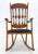 Artist Signed Studio Made Solid Oiled Walnut Arm Rocking Chair MINT For Sale - Image 12 of 18