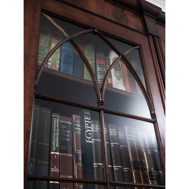 Antique Chippendale English Bookcase on Lion Paws For Sale - Image 9 of 12