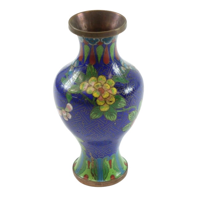 Early 20th Century Chinese Cloisonne Vase For Sale