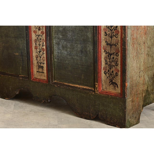 Swedish 18th Century Painted Coffer-Trunk For Sale - Image 14 of 18