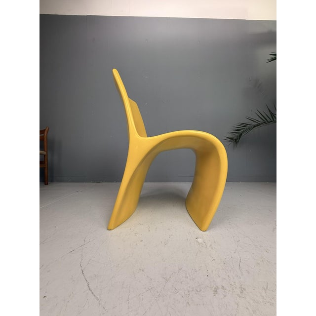 Sculptural Molded Fiberglass Chair, Europe, 1970s For Sale - Image 4 of 6