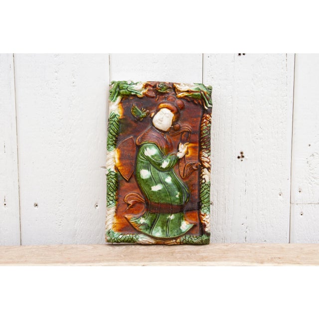 Chinese Tang Sancai Architectural Tile For Sale - Image 3 of 8