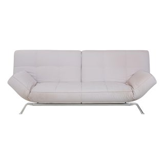 Light Grey Fabric Smala Three-Seater Sofa from Ligne Roset with Manual Sleeping Function For Sale