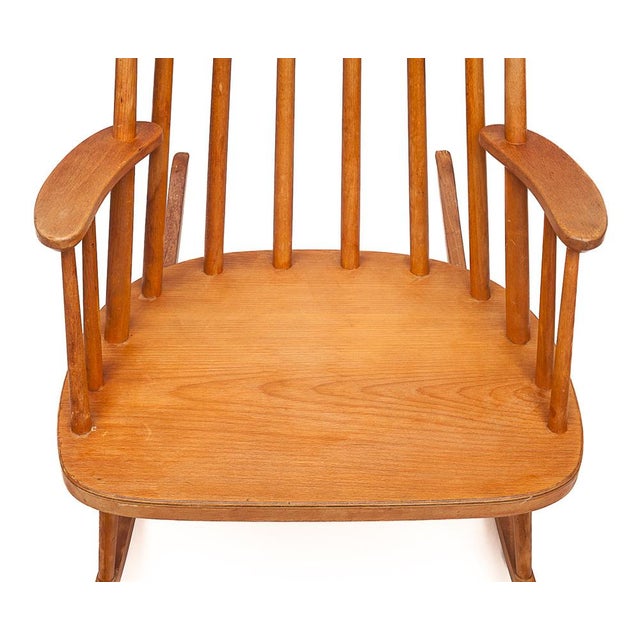 Wood Vintage Rocking Chair from Ikea, 1960 For Sale - Image 7 of 12