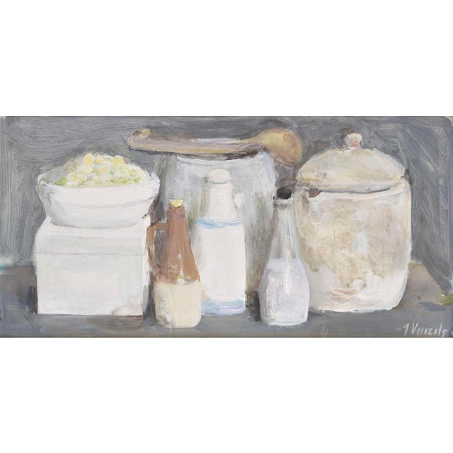 Imants Vecozols, Still Life with Various Dishes., 2018, Canvas & Acrylic For Sale - Image 4 of 7