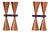 Model S-2021 Copper Wall Lamps by Hans-Agne Jakobsson, 1960s, Set of 2 For Sale