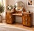 Art Deco Walnut Dressing Table Set with Marble Top and Bedside Table, 1930s, Set of 2 For Sale - Image 13 of 15