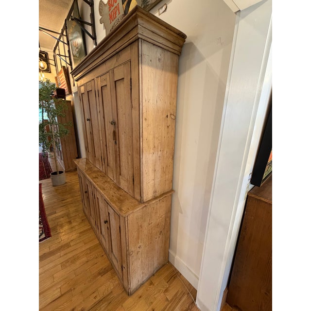 Mid 19th Century Antique Irish Pine Cupboard For Sale - Image 5 of 12