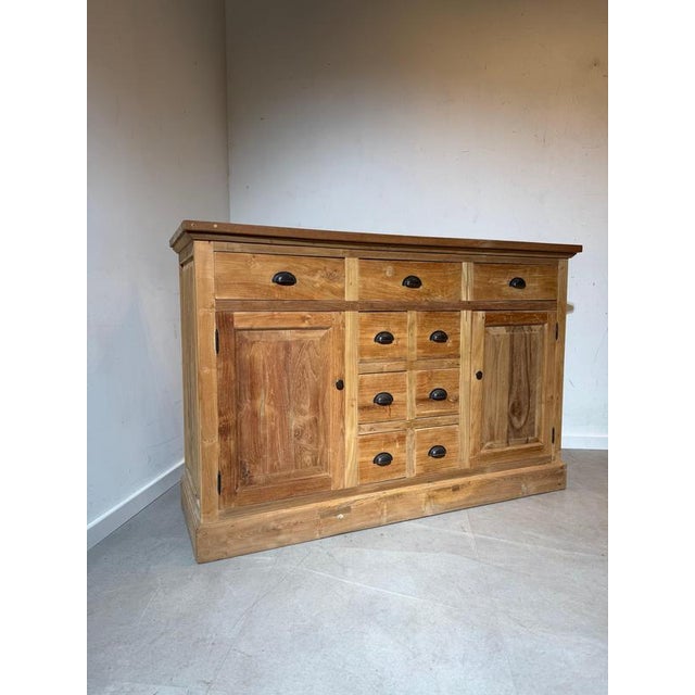 Rustic Vintage Rustic Wood Sideboard For Sale - Image 3 of 7