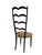 Stunning and elegant Mid-Century Modern high back side chair Design by Paolo Buffa for Marelli & Colico. Striking Italian...