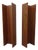 Large Minimalist Teak Wall Shelves, Germany, 1960s, Set of 2 For Sale
