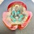 Glass Vintage Morano Style Red Blue Dish/Ashtray For Sale - Image 7 of 8