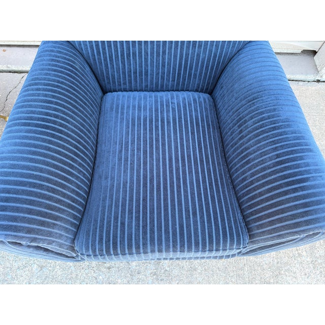 Metal 1950s Pair of Italian Modern Gio Ponti Inspired Lounge Chairs For Sale - Image 7 of 14