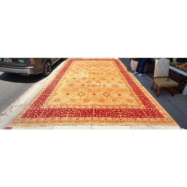 Persian Huge Persian Wool Handmade Oushak Rug - Noor Collection For Sale - Image 3 of 6