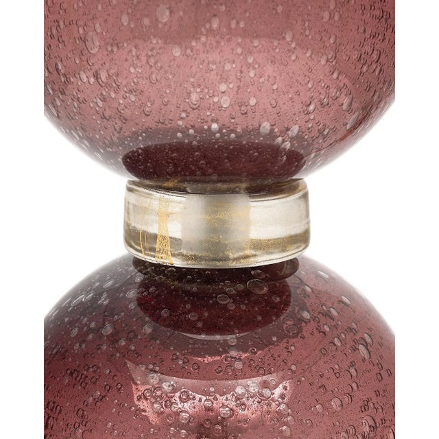 Mid-Century Modern Single Murano Glass Pulegoso Lamp For Sale - Image 3 of 10