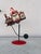 1980s Vintage Christmas Folk Art Articulated Balancing Santa in Train For Sale - Image 5 of 11