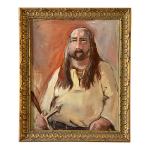 The Backwoods Yeoman Portrait Original Oil Painting by Marina Movshina