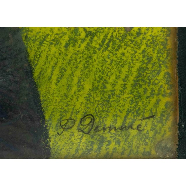 Paul Ascan Demmé, Portrait of Man, Oil Pastel on Board, Early 20th-Century For Sale - Image 4 of 5