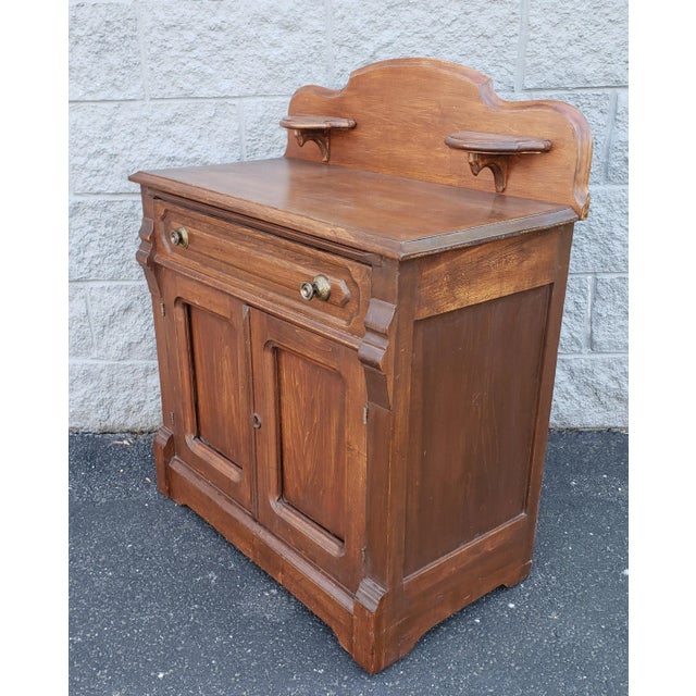 Early 20th C. American Fruitwood Washstand For Sale - Image 4 of 8