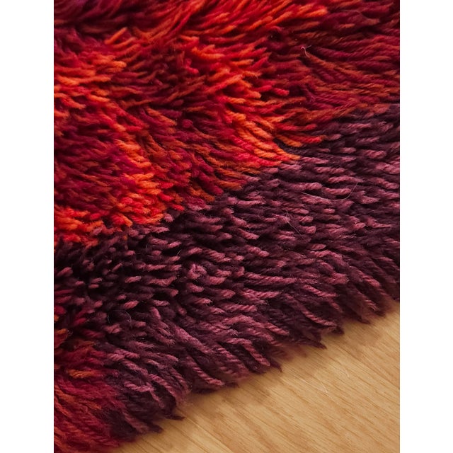 Textile Mid-Century Modern Rug in Wool, Germany, 1970s For Sale - Image 7 of 9