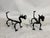 Mod Dragon Andirons in Wrought Iron, 1940s, Set of 2 For Sale - Image 11 of 18