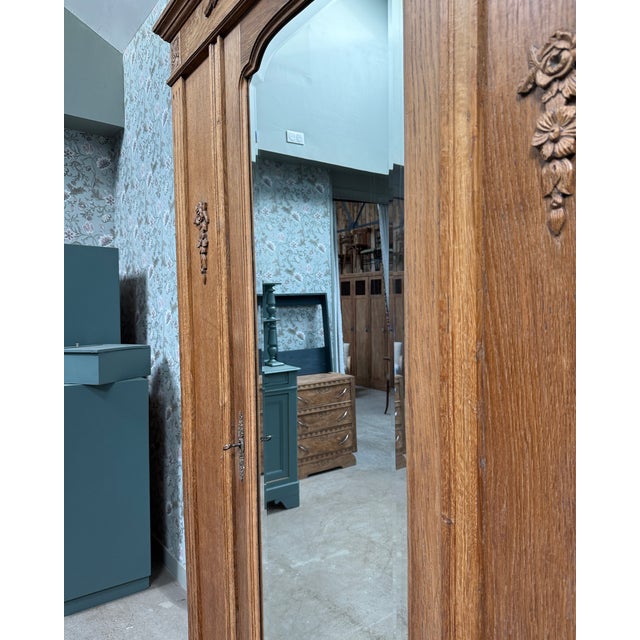 Large Antique Oak Bonnetière, 1920s For Sale - Image 6 of 16