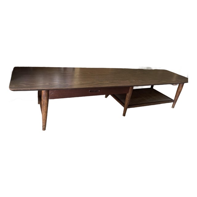 1960s Mid-Century Modern Surfboard Coffee Table by Lane For Sale